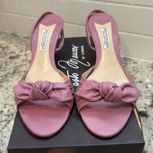Bruno Magli Leather Sandals, Size 37
